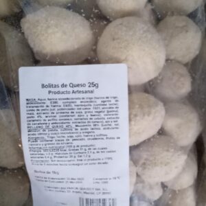 BOLITAS DE QUESO25G PACOTE DE 1KG